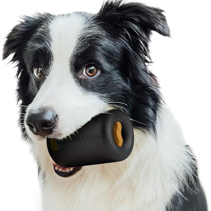 Goughnuts Work to Eat Dog Treat Toy – Virtually Indestructible Rubber Treat Dispensing Dog Toys for Aggressive Chewers, Mental Enrichment Feeder and Fillable Chew for Large Dogs, Freezable, USA Made