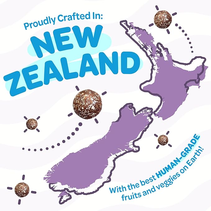 Chewy & Soft Dog Treats Bulk - All Natural, Non-GMO, Gluten Free - All Breeds, Sizes, Ages - Made in New Zealand - Peanut Butter, Blueberry, Banana - 6pk (108 Bulk Dog Treats)