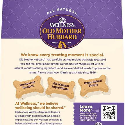 Old Mother Hubbard Wellness P-Nuttier Dog Biscuits, Natural, Training Treats, Peanut Butter Flavor, Large Size, (3.3 Pound Bag)