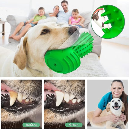 Dog Chew Toys Dog Toothbrush Stick Teeth Cleaning Brush Dental for Medium Large Dog, Puppy Christmas,Easter Birthday Gifts,Outdoor Squeaky Toys for Aggressive Chewers Tough Toys Interactive