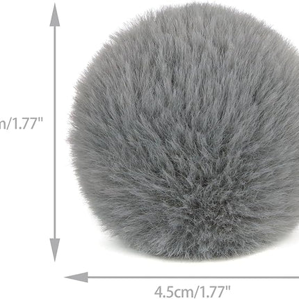 CHIWAVA 24PCS 1.8" Catnip Furry Cat Toys Ball Soft Pom Pom Balls Kitten Chasing Quiet Play Assorted Color