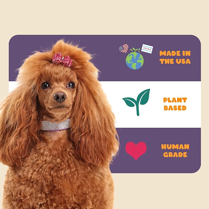 Petipet Omega 3 for Dogs - Skin, Coat, Brain & Heart Health Supplement- For Dry, Itchy, or Flaky Skin - Allergies and Itch Relief Soft & Chewy Chews - DHA and EPA Omega 3 Fatty Acids from Marine Algae