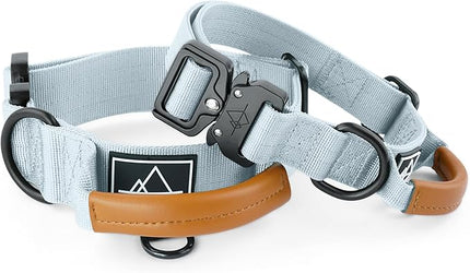 Made to ROAM Premium Explorer Control Collar - Adjustable Heavy Duty Nylon Dog Collar with Quick-Release Metal Buckle and Handle (Alaska Daybreak, Control Size 3)