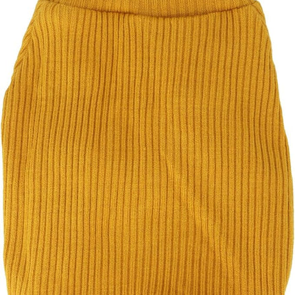 LOPHIPETS Small Dog Turtleneck Sweaters for Chihuahua Puppy Clothes-Yellow/M