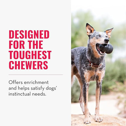 KONG Extreme Dog Toy - Fetch & Chew Toy - Treat-Filling Capabilities & Erratic Bounce for Extended Play Time Most Durable Natural Rubber Material - for Power Chewers - for Large Dogs