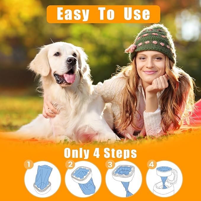 42FT Jumbo Square Refills Disposal Bags Refill Compatible with Pe.t Dogs Gen.ie Dog Waste Disposal System Pails, Up to 6 months of Supply,Ultimate Odor Control Dog Poop Bags, 3 Pack