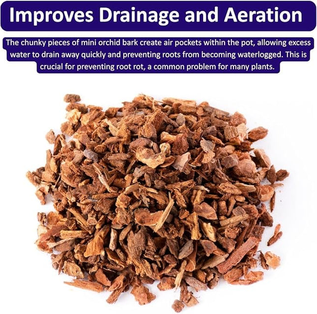 SuperMoss (23108) Orchid Potting Bark, 100% Natural Douglas Fir Bark, 1/4", 80.75 Cu. in.