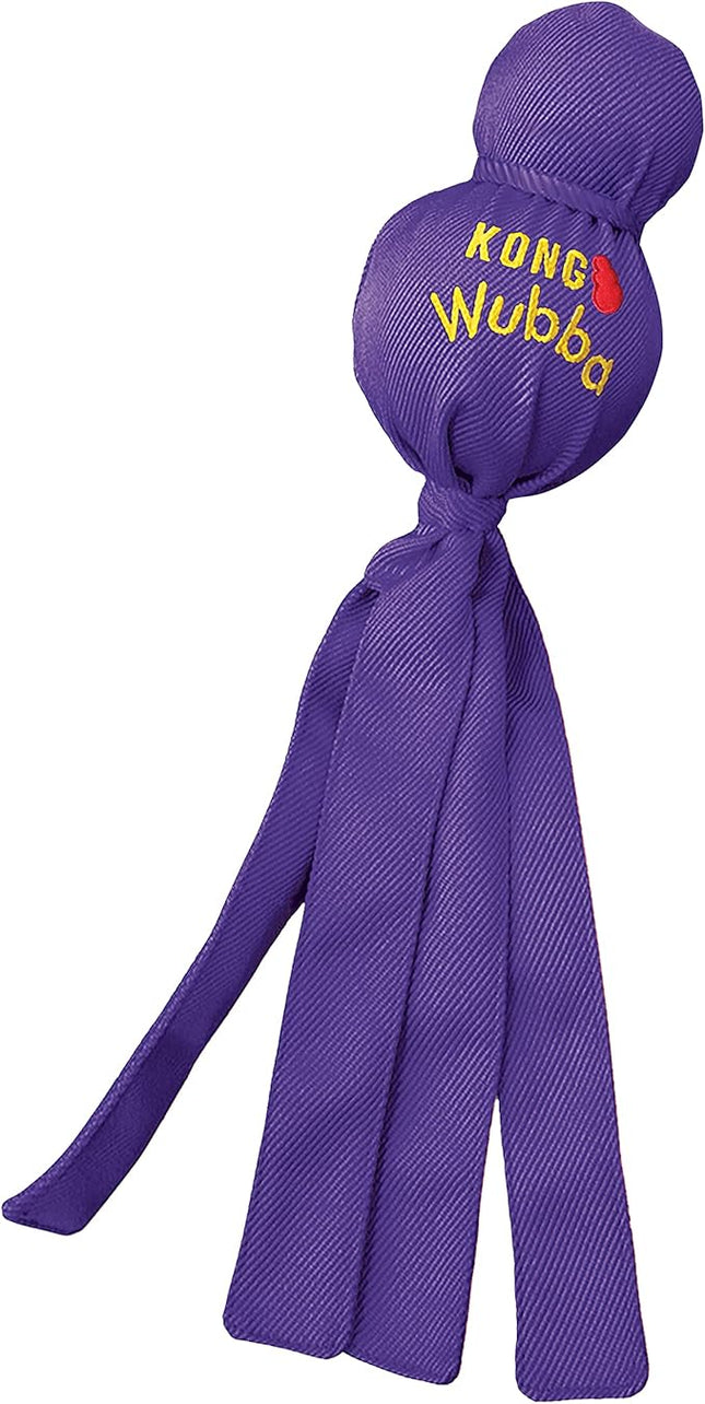KONG Wubba - Dog Toy for Tug of War & Fetch - Dog Supplies for Puppy & Dog Playtime - Outdoor & Indoor Dog Toy - for Small Dogs