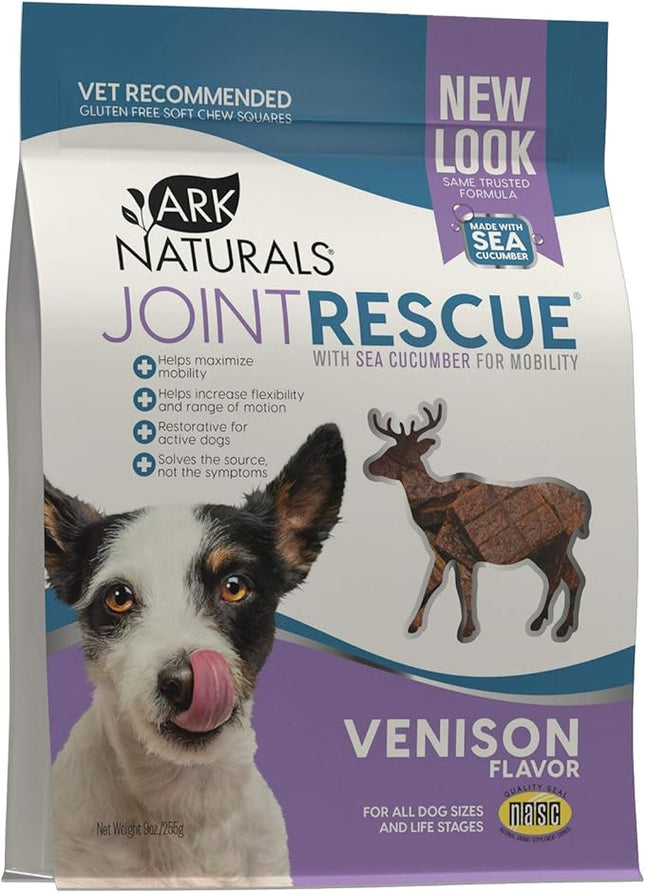 ARK NATURALS Sea Mobility Joint Rescue Dog Treats, Venison Flavor, Joint Supplement with Glucosamine & Chondroitin, 1 Pack, 20003