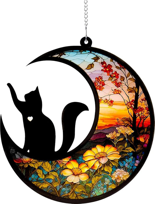 Dog Memorial Suncatcher,Pet Sympathy Gifts,Dog Memorial Gifts for Loss of Dog,Personalized Dog Pass Away Gifts with Name Date for Pet Lovers