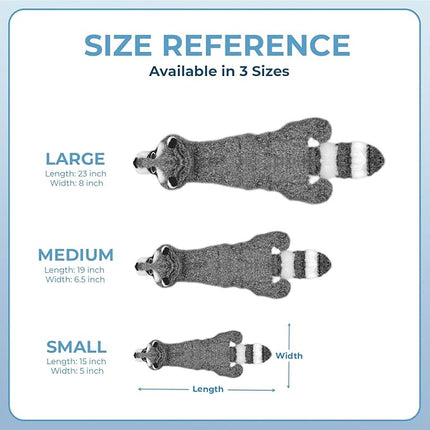 Best Pet Supplies Squeaky Dog Toys with Soft Durable Fabric for Small, Medium and Large Pets Interactive Toy for Indoor Play, Supports Active Biting and Play - Raccoon, Small