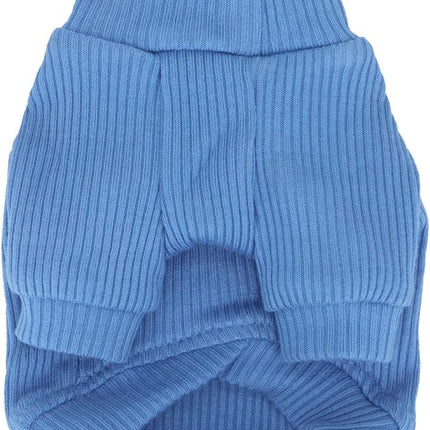 LOPHIPETS Small Dog Turtleneck Sweaters for Chihuahua Puppy Clothes-Light Blue/M
