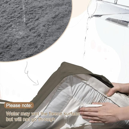 XL Dog Bed for Large Dogs, Orthopedic Dog Bed Egg Crate Foam with Removable Washable Cover, Waterproof Non-Slip Big Pet Sofa with 4-Sides Removable Bolster, Forest Green