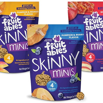 Fruitables Skinny Minis Apple Bacon, Pumpkin Berry, Mango - Variety Pack of 3