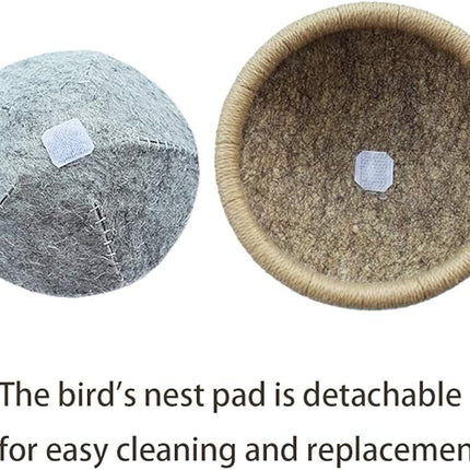 Bird Nest Canary Finch Parrot Nest with Felt（4.5 inches）