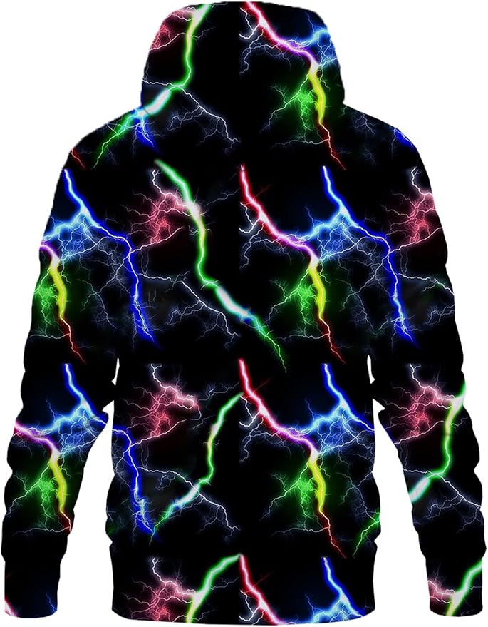 Yasswete Unisex Adults 3D Printed Fashion Hoodies for Men Women Pullover Novelty Sweatshirts with Big Pockets