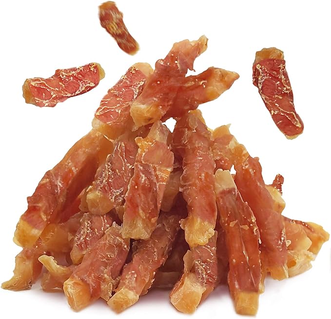 MON2SUN Dog Treats Rawhide Free Chicken Wrapped Sweet Potato Snacks, Gluten & Grain Free, Treats for Puppy and Small Dogs, (Chicken, 10 Ounce -Pack of 1)