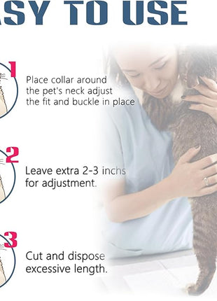 Cat Flea & Tick Collar - Premium Plant-Based Essential Oils, Waterproof, 6-Month Protection for Small Kittens, 1 Pack