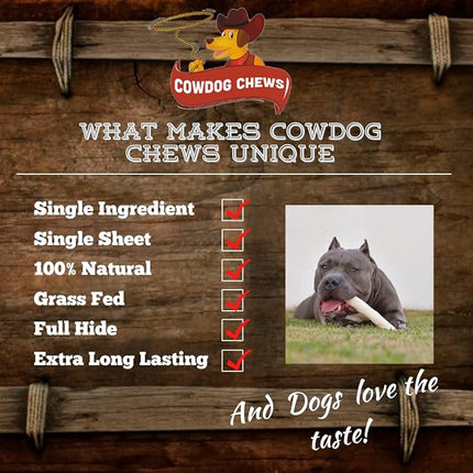 Cowdog Chews 5-6 Inches Rawhide Retriever Roll - Chewing Dog Treat, 100% Natural - Natural Grass Fed Livestock Sourced (18 Pack)
