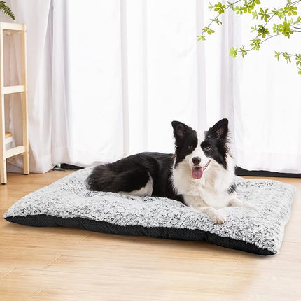 Dog Bed Kennel Pad Washable Anti-Slip Crate Mat for Medium Dogs and Cats (30-inch)