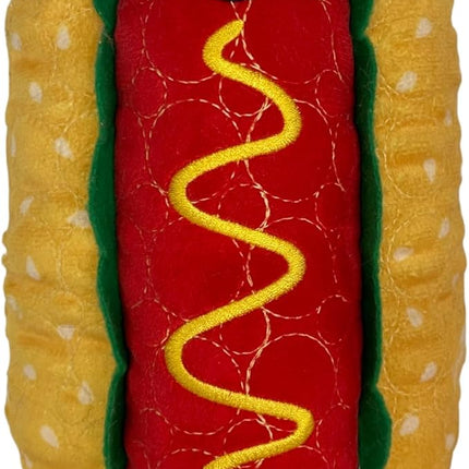Bite Force - Durable & Strong Dog Toy Wieny Wiggle with Squeaker, Kevlar-Reinforced Seams for Aggressive chewers- red.
