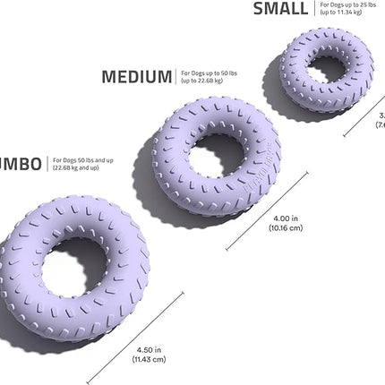 Playology Dog Toys | Dual Layer Ring Durable Chew Toy for Aggressive Chewers | Small Lamb Scented Toy - Easy to Clean and Made from Non Toxic Materials