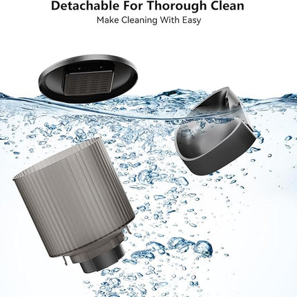 Automatic Cat Feeder: 4L Timed Cats Food Dispenser Programmable 1-6 Meal for Cat and Small Medium Dog- Auto Pet Feeder Easy to Set Up Dual Power Supply with Desiccant Bag| Detachable Washable