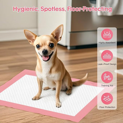 Puppy Pads Disposable Puppy Training Pads 13" x 18" -100 Count Puppy Pads | Premium Puppy Potty Training Pads，Underpads Ultra Absorbent Incontinence Pet Training Pads (S (13" X 18" - 100 Pcs ))