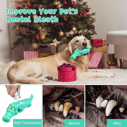 Large Dog Chew Toys for Aggressive Chewers： Almost Indestructible Dog Toy to Keep Them Busy & Reduce Boredom-Gift Toys for Small Medium, Large Breed