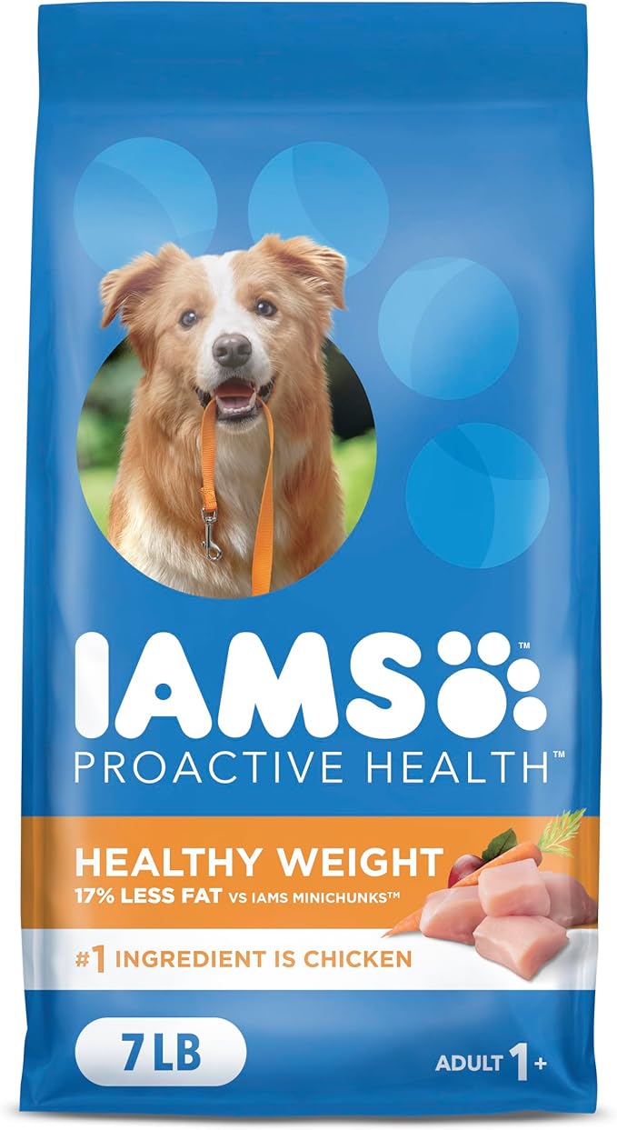 IAMS Proactive Health Healthy Weight Control Adult Dry Dog Food with Real Chicken, 7 lb. Bag