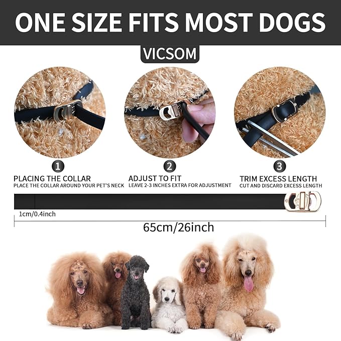 4 Pack Flea Collar for Dogs, Dog Flea and Tick Collar 32 Months Flea and Tick Treatment for Dog, Waterproof Adjustable Dog Flea and Tick Prevention Collar for Small Medium Large Dog Puppy, Black