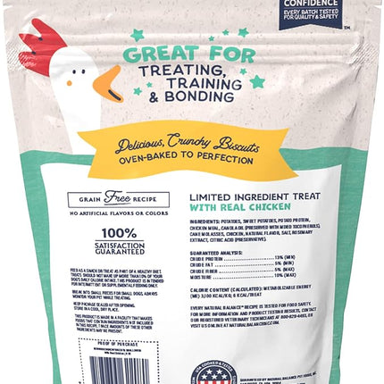 Natural Balance Limited Ingredient Rewards Crunchy Biscuits, Bite-Size Treats for Small-Breed Dogs, Made with Real Chicken, 8 Ounce (Pack of 1)