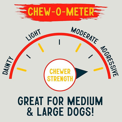 Canine Chews 10" Dog Rawhide Retriever Rolls - Bones for Large Dogs (20 Pack) - 100% USA-Sourced Natural Beef - Single Ingredient - Healthy Dental Chew