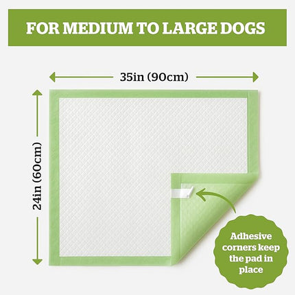 Pogi’s Potty Pads with Sticky Tabs – XL, Super Absorbent, Odor Blocking, 20-Count (24x35in)