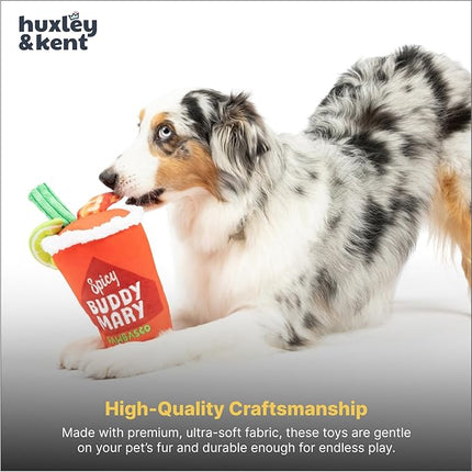 Huxley & Kent Funny Dog Toy w/Squeaker – Power Plush Squeaky Dog Toys for Small, Medium & Large Dogs – Soft Stuffed Animal for Indoor Play & Fetch - Buddy Mary, Large