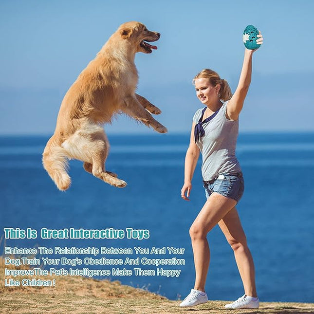 Dragon Egg Dog Chew Toys for Aggressive Chewers - Toughest Indestructible Dog Toys for Aggressive Heavy Chewers Lifetime Replacement, Tough Dogs Toys for Medium Large Bully Breed