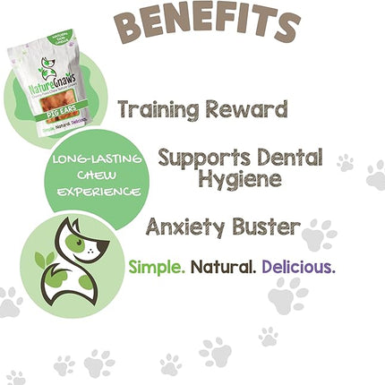 Nature Gnaws Pig Ears for Dogs (15 Count) - Thick Long Lasting for Aggressive Chewers and Large Dogs - Natural Pork Dog Chew Bones - Rawhide Free