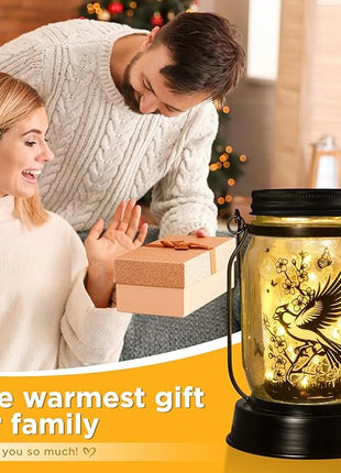 Cardinal Gifts for Women/Men Cardinal Solar Lanterns Mom Grandma Birthday Present Lantern Memorial Lights Solar Garden Decoration Outside for Yard, Patio,Backyard,Porch Torches