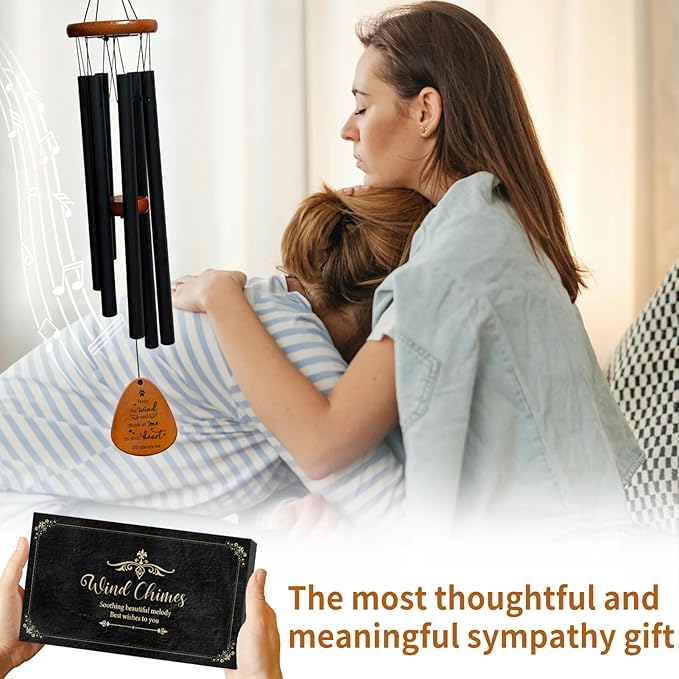 Pet Memorial Wind Chimes Dog Memorial Gifts Loss of Pet Sympathy Gift Sympathy Bereavement Gifts in Memory of Dog Cat Wind Chimes for Outside Remembrance Gift