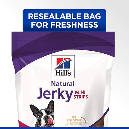 Hill's Natural Jerky Strips, All Life Stages, Great Taste, Mini Dog Treats, Chicken, 7.1 oz Bag