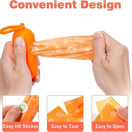 Dog Poop Bags Rolls 240 Count: Doggie Bags with Dispenser - Unscented Extra Thick & Leak Proof Doggy Waste