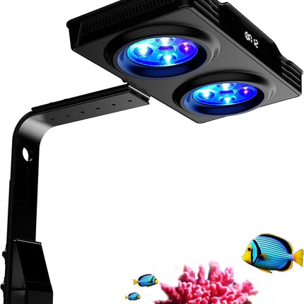 Aquarium Light –A036 Reef Tank Light 36 Watts Saltwater Light with Touch Control, Reef Lights for Coral Reef Nano Fish Tank Marine Tanks with Timer & Screen