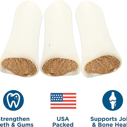 Best Bully Sticks 5-6 Inch Bully Filled Shin Bones for Dogs - 5 Count (Pack of 1) - Easily Digestible, Long-Lasting, Refillable Treat