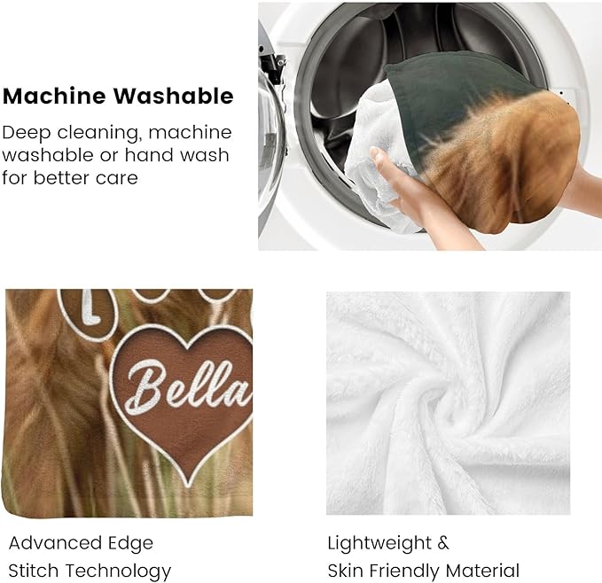 Pet Memorial Gifts for Lost of Dogs Cats, Personalized Pet Memorial Throw Blanket with Photo, in Memory of Dog Sympathy Gift Bereavement Remembrance Passing Away Gifts, Custom Pet Picture Blanket