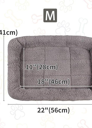 Cat Bed Washable Indoor Cat Cushion Bed, Soft and Cozy Plush Pet Bed-M