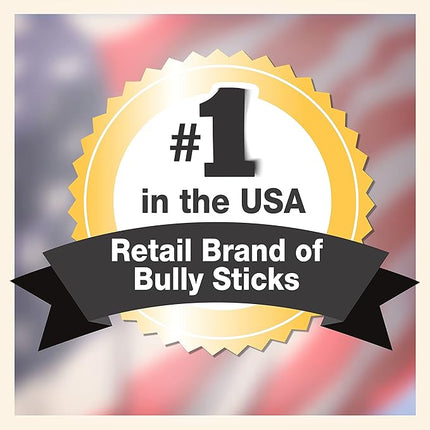 Cadet Bully Sticks for Extra-Small Dogs, All-Natural Beef Pizzle, Rawhide-Free Long-Lasting Dog Chews for Aggressive Chewers, 8 oz