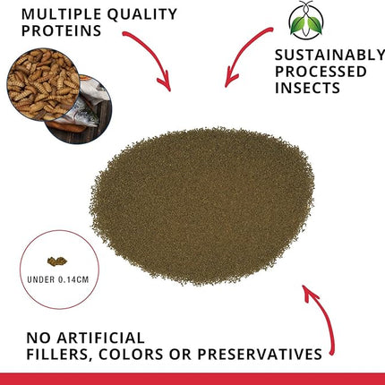 Fluval Bug Bites Fish Food for Shrimp, Granules for Small to Medium Sized Fish, 1.06 oz., A6931, Brown