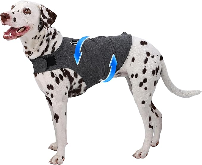 Dog Anxiety Vest and Shirt, Skin-Friendly Calming Shirt - Thunder Jacket for Pet Vet Visits - Dog Jacket for Thunder, Fireworks, Anti Anxiety Vest for Pet Without Medicine & Training