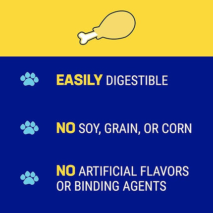 Himalayan Dog Chew Yak Cheese Dog Chews, Lactose Free & Grain Free, USA Made, for All Dog Breeds, Medium Density Cheese Chew, Resealable Pouch with 3 YUM Treats, Chicken Flavor