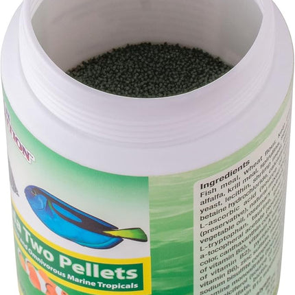 Ocean Nutrition Formula Two Pellets - Fish Food for Herbivorous & Omnivorous Marine Tropical Fish, High Protein(40%) - 14 oz (400 g) Small Pellets